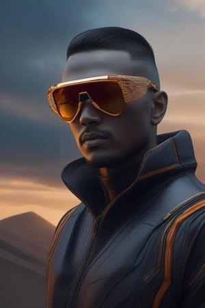 Extraterrestrial sunglasses brand launch male 3D luxury webpage branding launch, trending on artstation, sharp focus, studio photo, intricate details, highly detailed, by greg rutkowski