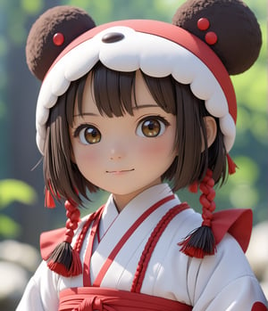 Masterpiece, 4K, Ultra detailed, 1 unique mascot called TenTen, depth of field, SFW,