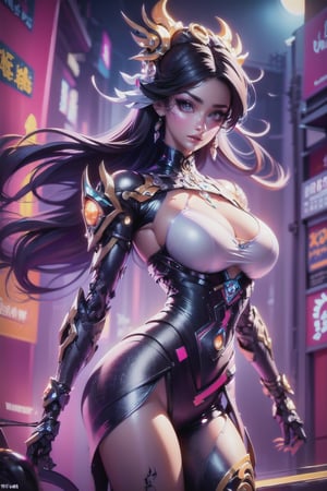 masterpiece, best quality, A cyborg woman, 20yr old, clean and very detailed faces and hands, beautiful brown heir,((she is in the night street)), (dark background),  wearing satin dress, ((cyborg)),  fine details of clothing, Smooth body lines, robotic parts, robotic hands, vibrant details, hyper realistic, anatomical, cable electric wires, microchip, elegant, ,mecha,underwear,girl,jump,(PnMakeEnh)