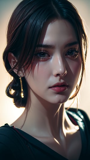 photorealistic, masterpiece, best quality, raw photo, 1girl, detailed eyes and face,   long shot, detailed skin, pore, dynamic lighting, in the dark, deep shadow, low key,BoaHancockV2,