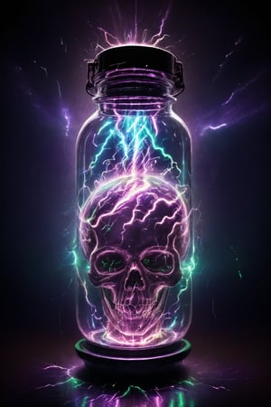 retro-futuristic (lightning storm), a human brain growing in a glass jar in a workshop, jar full of a dull transluscent liquid, realistic natural brain, lid on jar, volumetric lighting and mist effects to enhance the mystical atmosphere, lightning in jar, stunningly beautiful, crisp, detailed, ultramodern, high contrast, cinematic, . vintage sci-fi, 50s and 60s style, atomic age, vibrant, highly detailed,
,more detail XL,Movie Still,DonMV01dfm4g1c3XL 