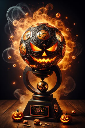 HalloweenGlowStyle golden ball trophy

