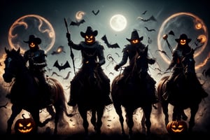 HalloweenGlowStylethe four horsemen of the apocalypse
