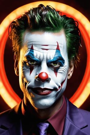 Chris Rock embodies the Joker in a Rob Zombie film, a mesmerizing fusion of chaos and psychological turmoil. Amid a nightmarish carnival, he reigns as a malevolent force. The mood vacillates between unsettling horror and twisted humor, weaving an intricate tapestry of emotions. The atmosphere pulses with a blend of dread and fascination. Lighting dances, alternating between eerie moonlight and distorted carnival lights, amplifying Rock's captivating performance.