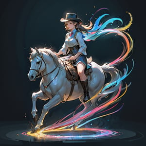 (masterpiece, best quality, chromatic aberration), light painting, (long exposure:1.2), dynamic streaks, luminous trails, vibrant colors, fluid movement, captivating patterns, creative experimentation, (1girl), (highest detailed), (cowboy shot:1.2), dynamic pose