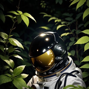 A lonely astronaut, dressed in worn space suit, treks through dense jungle foliage. The atmosphere is eerie and desolate, with a predominantly cold color palette of misty blues and grays. Muted greens and earthy tones blend into the shadows, while the astronaut's metallic attire gleams under the faint, moonlit glow. In stunning 8K detail, every wrinkle on their suit, every leaf on the plants, and every texture is vividly rendered, creating an immersive and realistic scene.(high pixel detail quality, sharp quality) 
(excellent sharp edges)
(Magnificent sharpness highest level detailed quality), (extremely detailed 8K effects detailed ) (extremely detailed_detail) 
(highest level detailed quality)!(excellent quality detailed:1.5)! 
(out of focus details:1)
 (masterpiece:1.3), (best quality:1.3), (ultra high resolution:0.9) (hd +:0.8 ) (high definition image :1.5)  (auto adjust detail_details:0.8) 