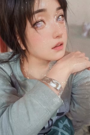 1girl, pretty young woman, masterpiece, photorealistic, hyper realistic, 4K, 8K, whole body, full body, perfect body, fit body, random facial expression, hinata outfit, konoha head protector, white eyes, DMM,hinata\(shippuden\)