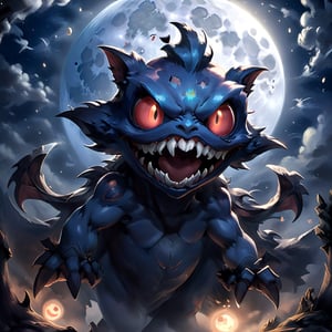 Under a full moon, this Pokémon likes to mimic the shadows of people and laugh at their fright,ZilleAI