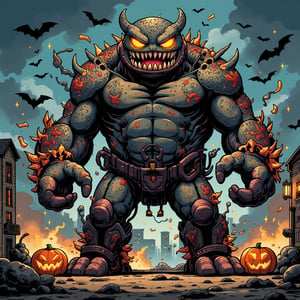 A supermassive creature that is just as strong as it appears,Cartoon, halloween