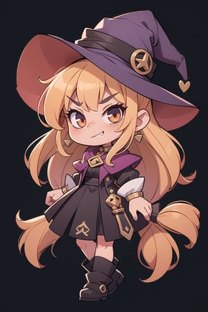 A evil witch girl, chibi