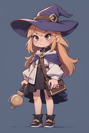 A evil witch tall girl, chibi