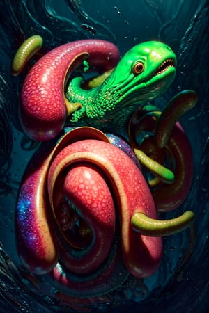 masterpiece, best quality, 3D, realistic, 1 Tentacle rising, suckers are eyes, animal, 1 Kraken arm, 1 octopus arm, 1 octopus limb, focus on tentacle, focus on  eyes, focus on limb, focus on arm, beautiful, colourful, smooth skin, illustration, artstation, painting by stanley artgerm lau, sideways glance, foreshortening, extremely detailed 8K, smooth, high resolution, ultra quality, highly detail eyes, perfect eyes, true light, glare, Iridescent, Global illumination, real light, real shadow, hd, 2k, 4k, 8k, 16k, realistic light, realistic shadow, bright Eyes, soft light, dream light,