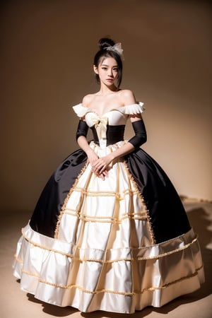  Beautiful Thai Female , Princess Crinoline Dress ,Thai Crinoline Dress , Thai Palace
