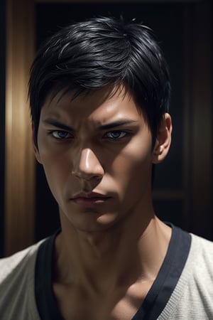 (Realistic), Handsome Aomine Daiki, vengeful eyes