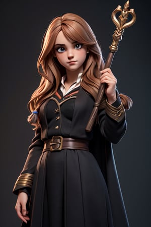 (Hermione Granger,) original box, hyper realistic, detailed, 3D, original, hogwarts costume, wizard's wand, magic, plastic doll, realistic, details, shadows, ultra definition, hd, jpg, eye details, well defined colors. ,Germany Male,lovely_succubus,sarashi