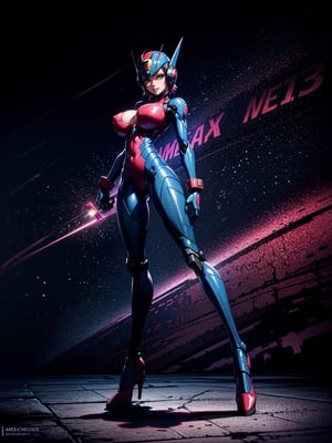 A fairy woman, wearing ((white mecha costume with parts in pink, gigantic breasts, cybernetic helmet)), very short hair, blue hair, messy hair, hair with bangs in front of eyes, magical aura around the body, (((looking at the viewer, sensual pose with interaction and leaning on anything+object+on something+leaning against+leaning against))) on a military base with many vehicles, machines, robots, ((full body):1.5); 16K, UHD, unreal engine 5, quality max, max resolution, ultra-realistic, ultra-detailed, maximum sharpness, ((perfect_hands): 1), Goodhands-beta2, ((MegaMan X))+((metal gear solid 3))