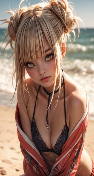{{masterpiece}}},  {{{best quality}}},  {{{ultra-detailed}}},  {cinematic lighting},  {illustration}, 1girl, toga_himiko
school uniform, serafuku, sailor collar, sexy breasts,  pretty eyes,  pretty face, perfect breasts, 3DMM, prefect eyes, detailed eyes, yellow eyes