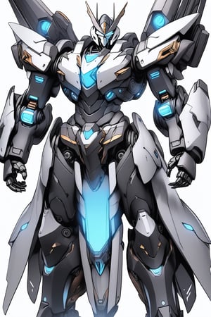 ((best quality)), ((masterpiece)), (ultra-detailed), an Generate hyper realistic image of the Dreadnova Chaosbringer, Picture this villain in an otherworldly suit of armor,Mecha,black and white, white background, thick outline, colorless,Coloring Book,ColoringBookAF