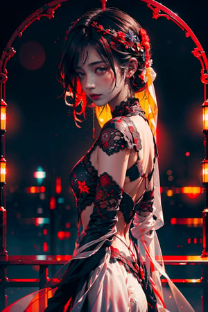 delicate,transparent, beautiful, elemental, ethereal, pure, abyssal, intricate, surreal, exposure blend, medium shot, bokeh, (hdr), high contrast, (cinematic,Spanish Red  ), (muted colors, dim colors, soothing tones), low saturation, (hyperdetailed:1.2), (noir:),beautiful,women