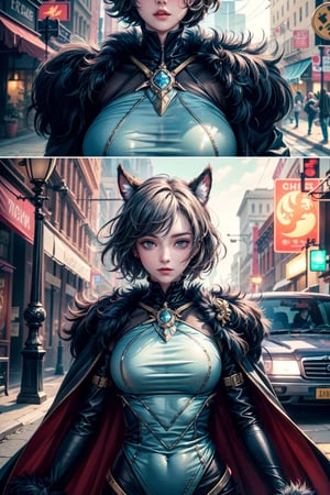 A woman with a goo-furry transformation, her body becoming something entirely different as she moves through the game, her features becoming something entirely new and unexpected as she changes the game