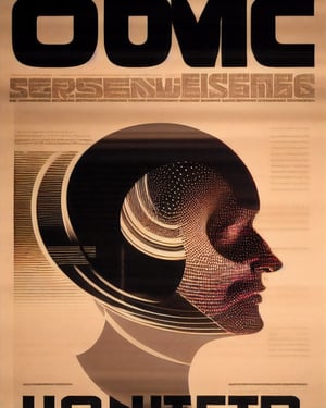 cover magazine,   a poster with a picture of a ,  poster art, computer art, collage rendering