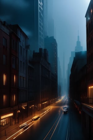 a city without humans, cinematic effect