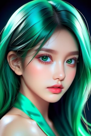 mitsurikanroji, mitsuri kanroji, Mitsuri Kanroji, green eyes, multicolored hair, long hair, pink hair, green hair, moles under eyes, large breasts, two-tone hair
Cleavage cut, 
High quality, ultra realistic
High quality, (((masterpiece)))
Highest image quality, ultra-detailed
High resolution, graphic
Beautiful Girl, Delicate Beautiful Girl, Transparent Beautiful Girl, 3D, Deep Contour, Beautiful Detail, Full Length, Midriff Girl, Eyelashes, Glossy Skin, Muscular, Girl, Female, Young, 20 Years, Long Hair, Curly Hair, Delicate and Beautiful face, Big tits, Green eyes, Real skin texture, Ninja Kimono, Wallpapers 8K CG, make-up,braid, gradient hair, (green eyes:1.5), green hair, long hair, mole, mole under eye, multicolored hair, pink hair, twin braids, two-tone hair,BREAK black lingerie,BREAK looking at viewer,BREAK indoors, bed,BREAK , (masterpiece:1.2), best quality, high resolution, unity 8k wallpaper, (illustration:0.8), (beautiful detailed eyes:1.6), extremely detailed face, perfect lighting, extremely detailed CG, (perfect hands, perfect anatomy),mitsuri(demon slayer),mitsuri kanroji,gradient hair,(green eyes:1.5),xxmix girl woman