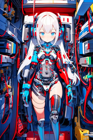 Cyborg loli girl, detailed cybernetic enhancements, intricate inner structure, detailed wiring,
abstracted sci-fi background,
[profile : : 1]