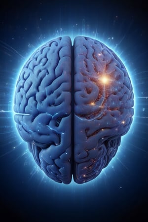 An image with cybernetic connections of a brain that is divided into two parts, a logical one and a creative one, that represent the intellect and duality of the Gemini, with a surreal and symmetrical style, that transmits passion for the intellect, that shows an analogy with satellites orbiting the earth,Movie Still,CyberPunkAI,<lora:659095807385103906:1.0>