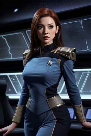 sexy female star trek next generation officer