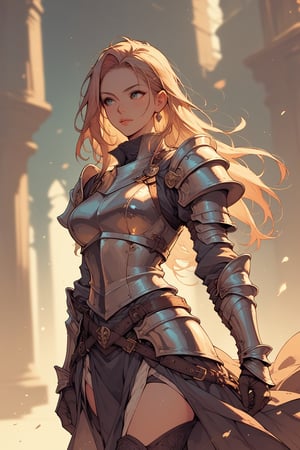 (score_9, score_8_up:1.1), score_7_up,solo,
Female knight,armor,Comic Book-Style 2d,long shot,bokeh,