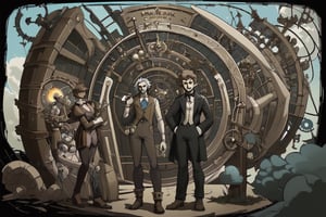 Inventors and engineers who constantly tinker with steam-powered contraptions, from clockwork pets to skybound airships.,xjrex