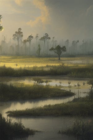 Swamp landscape, high resolution
