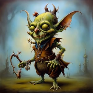 goblin, in the style of esao andrews