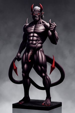 oni demon, male, full figure, standing pose, ultra detailed, evil, japanese version