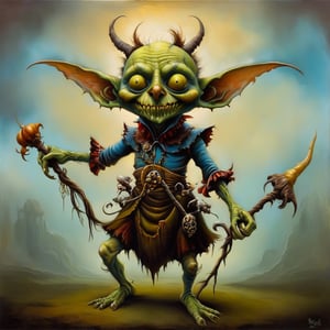 goblin, in the style of esao andrews