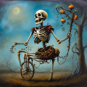 animate_skeleton, in the style of esao andrews