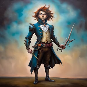 knights (ensemble stars!), in the style of esao andrews, full figure, hands in pocket, 