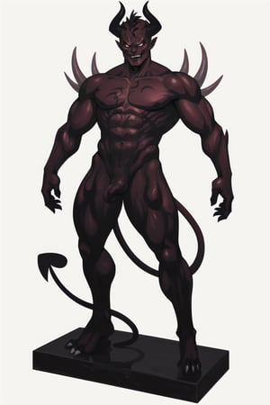 oni demon, male, full figure, standing pose, ultra detailed, evil