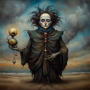 sandman, in the style of esao andrews, baroque