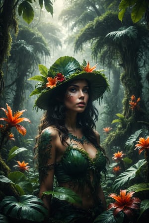 mitica y misteriosa esena de fantasia tropical