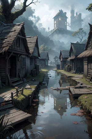 A Toxic and Creepy Swamp Village
