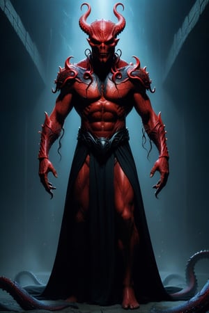 mind flayer,  mythological, tentacles, (((red and black_skin:1.9))), futuristic:1.5, sci-fi:1.6, demon, monster, (full body:1.9), standing, fantasy, ufo, front view, unreal, epic fantasy background.

by Greg Rutkowski, artgerm, Greg Hildebrandt, and Mark Brooks, full body, Full length view, PNG image format, sharp lines and borders, solid blocks of colors, over 300ppp dots per inch, 32k ultra high definition, 530MP, Fujifilm XT3, cinematographic, (photorealistic:1.6), 4D, High definition RAW color professional photos, photo, masterpiece, realistic, ProRAW, realism, photorealism, high contrast, digital art trending on Artstation ultra high definition detailed realistic, detailed, skin texture, hyper detailed, realistic skin texture, facial features, armature, best quality, ultra high res, high resolution, detailed, raw photo, sharp re, lens rich colors hyper realistic lifelike texture dramatic lighting unrealengine trending, ultra sharp, pictorial technique, (sharpness, definition and photographic precision), (contrast, depth and harmonious light details), (features, proportions, colors and textures at their highest degree of realism), (blur background, clean and uncluttered visual aesthetics, sense of depth and dimension, professional and polished look of the image), work of beauty and complexity. perfectly symmetrical body.
(aesthetic + beautiful + harmonic:1.5), (ultra detailed face, ultra detailed eyes, ultra detailed mouth, ultra detailed body, ultra detailed hands, ultra detailed clothes, ultra detailed background, ultra detailed scenery:1.5),

3d_toon_xl:0.8, JuggerCineXL2:0.9, detail_master_XL:0.9, detailmaster2.0:0.9, perfecteyes-000007:1.3,Leonardo Style,PhotoReal_Detail_Enhancer_V2:0.2,add_more_color:0.8,comic book,Movie Still, ,dragon_h,DonMD4rk3lv3sXL,LegendDarkFantasy,monster,DonMD3m0nXL 