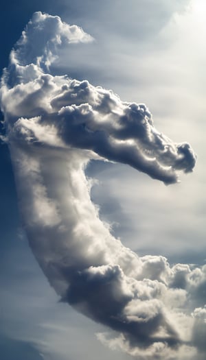a cloud that looks like a crocodile 