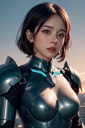 (masterpiece), (extremely intricate:1.3), (realistic), portrait of a girl, the most beautiful in the world, (futuristic armor), (Sneaky, stylish and modern armor), metal reflections, upper body, outdoors, intense sunlight, far away city, cyber punk year 2090, professional photograph of a stunning woman detailed, sharp focus, dramatic, award winning, cinematic lighting, , volumetrics dtx, (film grain, blurry background, neon light city, blurry foreground, bokeh, depth of field, sunset, motion blur:1.3), chainmail,exposure blend, medium shot, bokeh, (hdr:1.4), high contrast, (cinematic, teal and orange:1.4), (muted colors, dim colors, soothing tones:1.3), low saturation,JP_MODELS, , 
