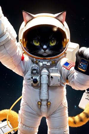 Astronaut cat

maximum image texture, best quality UHD 16k, Anime 1.5, best quality, masterpiece, Ultra detailed, very high definition, extremely delicate and beautiful, more contrast, high contrast