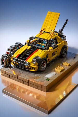 masterpiece, best quality, ultra detailed, hyperresolution, ultra-resolution, cars, lego set, mini\(ttp\), isometric ,miniature, shipping inside a box, box, 