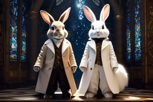 bunny, rabbit, light brown and white coat, fantasy