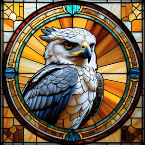 (masterpiece:1.2, highest quality), (realistic, photo_realistic:1.9), ((Photoshoot))
an image of a Harpy eagle on a stained glass window, in the style of colorful moebius, light amber, elaborate landscapes, datamosh, expansive, hurufiyya,(Circle:1.4)
8k, UHD, high quality, frowning, intricate detailed, highly detailed, hyper-realistic