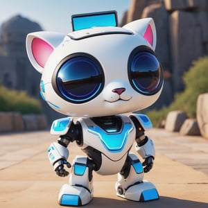 (masterpiece:1.2, highest quality), (realistic, photo_realistic:1.9)
1chibi_robot, Cute chibi robot, happy face, white tiger, Chest written: TA, (Designer look holding a paintbrush in one hand), white with blue, (detailed background), (gradients), colorful, detailed landscape, visual key, shiny skin. Modern place, Action camera. Portrait film. Standard lens. Golden hour lighting.
sharp focus, 8k, UHD, high quality, frowning, intricate detailed, highly detailed, hyper-realistic,interior,robot white with blue,chibi emote style,Monster, wall-e